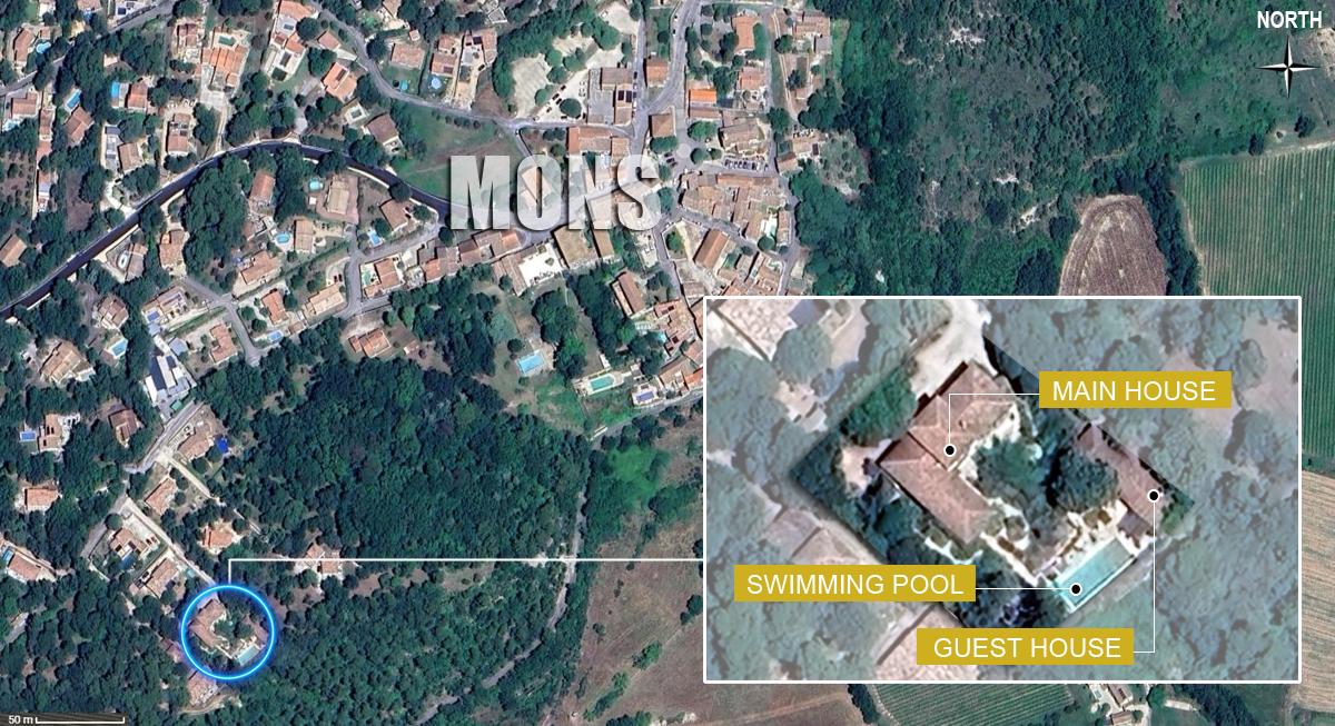 Site plan of the property and its surroundings